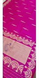 Pure Kataan Silk Sona Roopa Kadua and Multi Colored Meenakari Weaved Saree with Scalping Borders and Palla