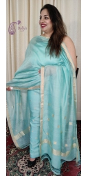 Pure Chanderi Silk Zari Weaved Suit