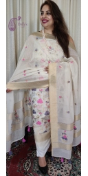 Pure Cotton Zari and Meenakari Weaved Suit