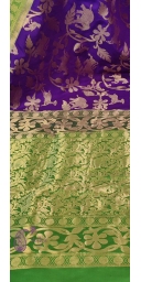 Pure Kataan Silk Intricate Zari Weaved Saree with Contrast Border and Palla