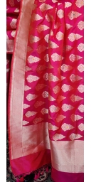 Pure Kataan Silk Cut-Work Zari And Meenakari Weaved Jhumka Pattern Dupatta